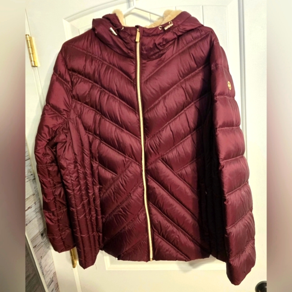 Michael Kors Quilted Puffer Jacket with Hood